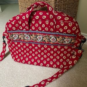Vera Bradley Red Leaf Messenger Bag - EUC!!
